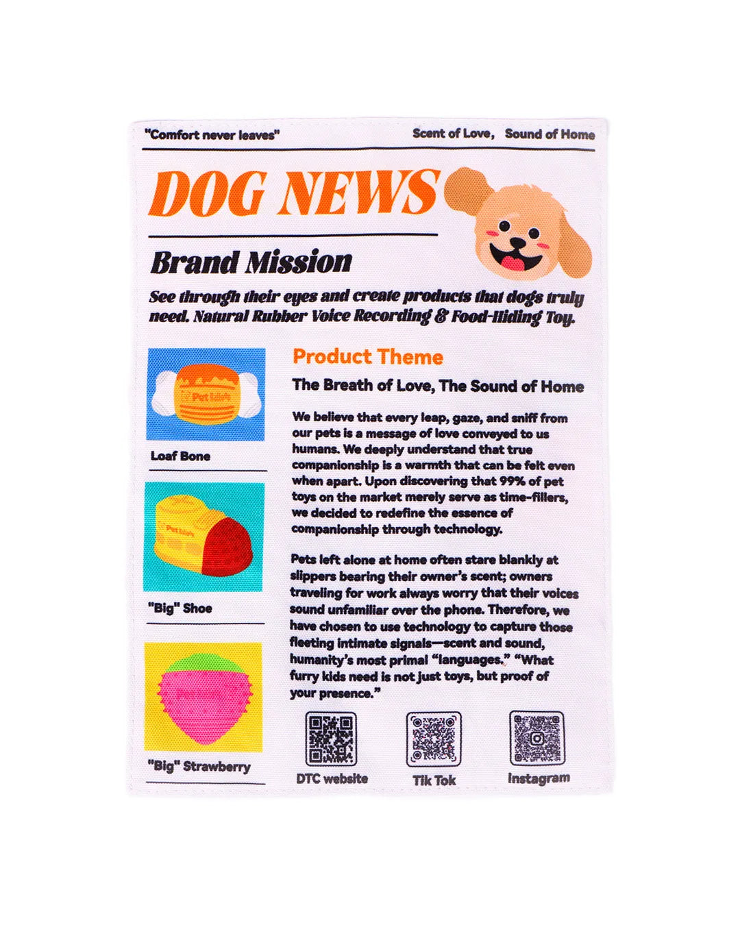🔥3-Pack Bundle🔥Crinkle Newspaper Dog Toy for Boredom Relief, Interactive Chew Toy for Dogs