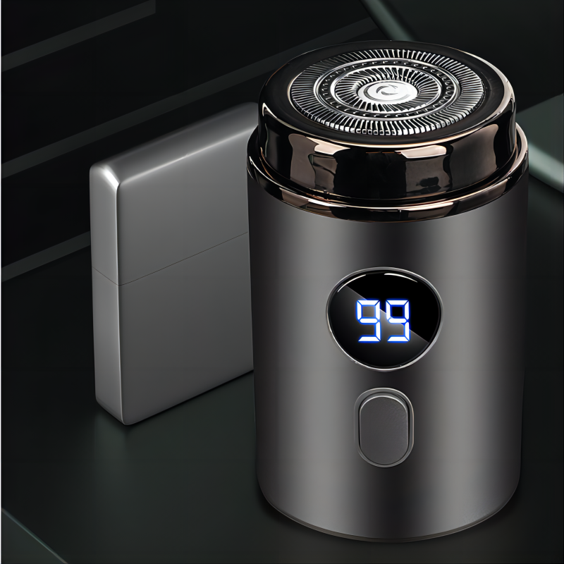⏰LAST DAY 57%OFF🔥Smart Mini Electric Shaver – LED Display, Waterproof & Portable