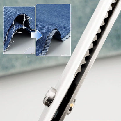 🥳2026 TOP PICK🥳 Pinking Shears Scissors – Stainless Steel, Ergonomic Cushioned Handles – Perfect for Sewing, Quilting & Scrapbooking! 🧵💨