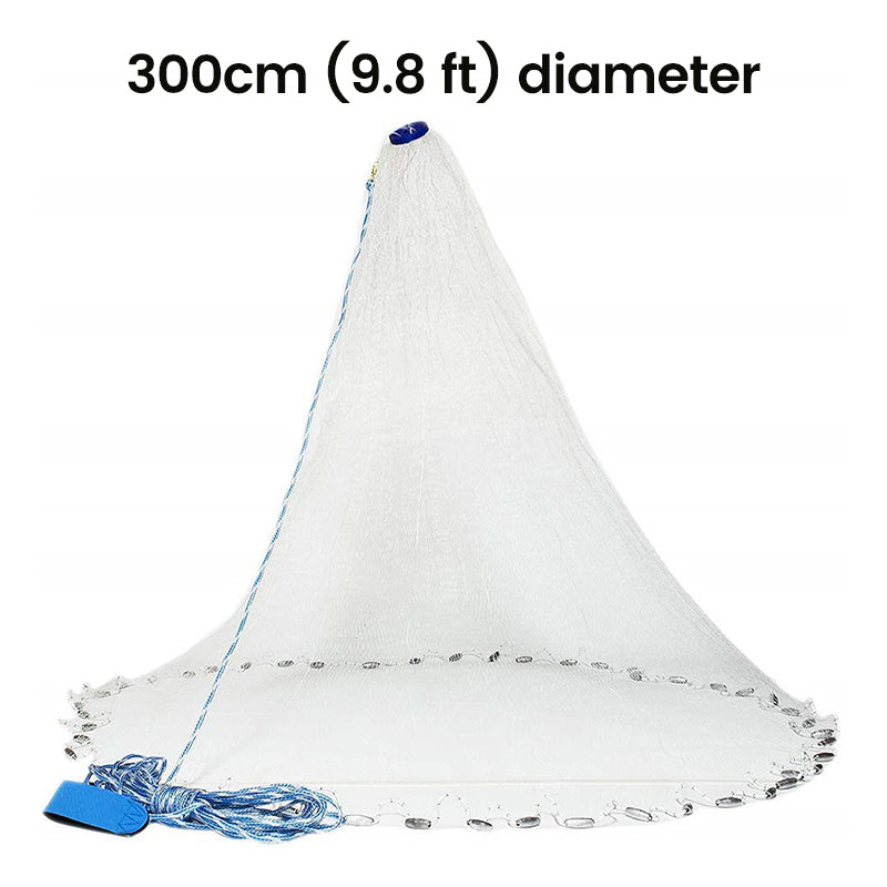 ⏰⌛50% OFF Today!🎣🐟Easy-Throw Cast Net – Heavy-Duty Mesh, Rapid Sinking & Versatile – For Freshwater & Saltwater