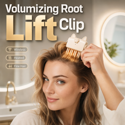 48K+ Sold - Wireless Heated Volumizing Root Lift Clip, Portable Travel Hair Styling Tool for Flat Fine Hair