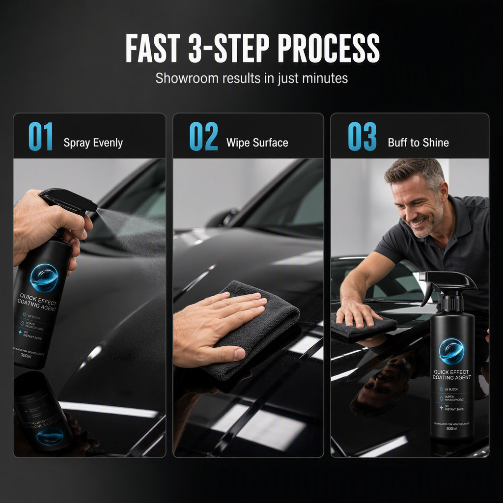 📢Limited-time 50% off!! 📢Buy 2 Get 1 Free!! ⏰Instant Glow Car Coating Spray