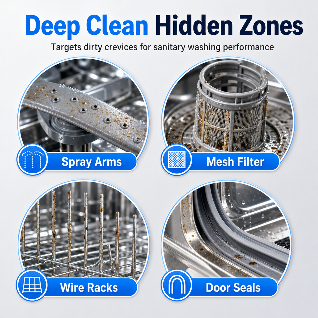 Dishwasher Deep Cleaning Liquid for Grease and Limescale Removal🍀