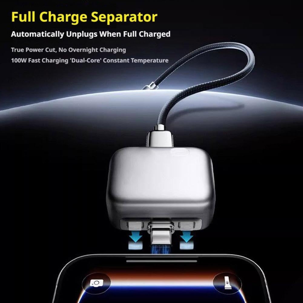 Cotitoc ™Smart Auto Stop Charging Adapter Auto Cut-Off Charger Protector with AI Full-Charge Disconnect Universal Overcharge Protection Adapter for Phone