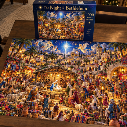 🔥Last Day 49% OFF🔥✝️ The Nativity Story – Christmas Jigsaw Puzzle🎁