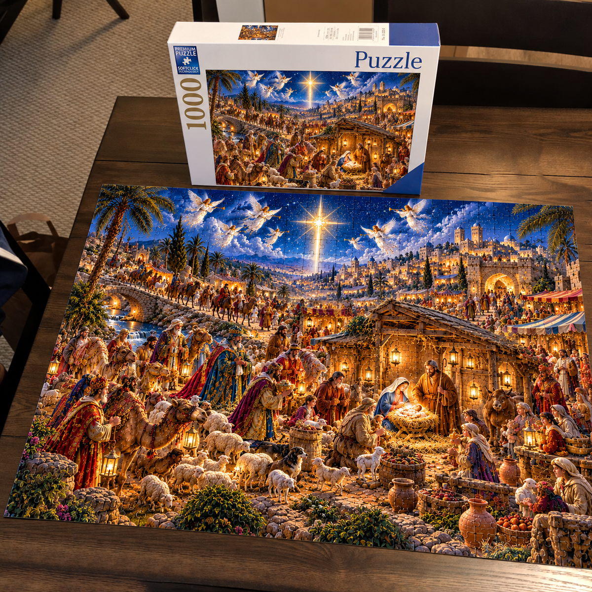 Second Nativity Christmas jigsaw puzzle design