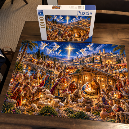 🔥Last Day 49% OFF🔥✝️ The Nativity Story – Christmas Jigsaw Puzzle🎁
